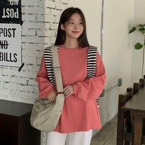 [제작] 니볼레 루즈핏 맨투맨 66616 빅사이즈 여성의류
