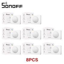 무선초인종 무선차임벨 도어벨 SONOFF 모션 센서 433MHz RF PIR 존재 EWelink APP 보안 경보 알림 작동 브리지, 7.PIR3-RF 8Pcs