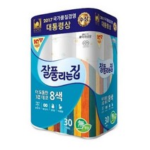 잘풀리는집 예쁜 3겹 8색 27M, 30롤, 1팩