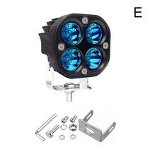 화물차 작업등 자동차 안개등 보조 조명 3인치 led 표시 줄 12v 24v 노란색 램프 4x4 오프로드 오토바이 트랙터 운전 흰색 사각형 스포트 라이트, 파란색