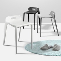 플랫포인트 포토존 투썸 의자 술집 안방 당구장 의자 특이한 편한카페 식탁용 의자, 심플 데이체어 화이트