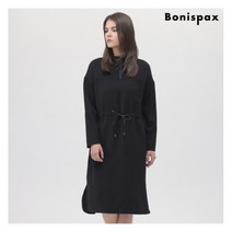 [보니스팍스] 네오플랜배색 넥 셔링 지퍼 원피스-MF93OP022