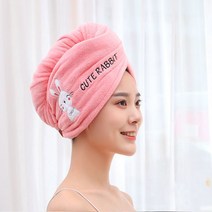 드림 헤어 드라이 타올 수건 극세사 샤워 페이스 세안 얼굴 수영 머리 빨리말리는법, 꿀벌, 1개