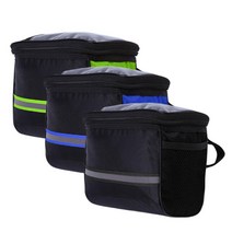 3Pack 자전거 가방 자전거 가방 핸들바 가방 전면 핸들바 가방 전면 사려깊은 스트립, 18x15cm, 폴리 에스터, 다색