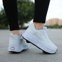 빠른 해외직구 어린이용 롤러 스케이트 변형 신발 탈부착형 어린이 소년 플라잉 파쿠르 변형 실내 통기성 바퀴 2 개