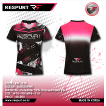 리스퍼트 RST018 경기용 티셔츠 여성배드민턴의류