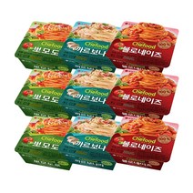 롯데푸드 쉐푸드 까르보나라 볼로네이즈 뽀모도로 각 4개, 뽀모도로+볼로네이즈+고스트스파이시+까르보나라(각3입)