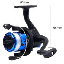 [패밀리낚시] 빙어릴 VOGE 200 4볼 스피닝릴 1000번 줄감김 빙어 산천어 숭어 빙어낚시, 그린