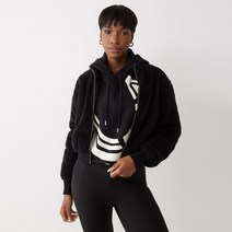 [TRUE RELIGION] FUNNEL NECK CHENILLE ZIP HOODIE_204998_TRUE BLACK