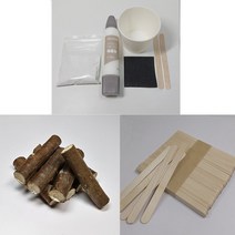 공예재료 나무조각 나무스틱 시멘트접착제 목공풀 자작나무 미니어처 만들기 벽돌 조립 DIY, 나무조각 8개