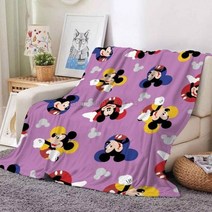 디즈니 미키 마우스 담요 소프트 플란넬 여름 이불, one-layer 150x200cm, ZZ-4