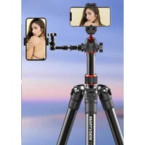 동시 촬영 삼각대 핸드폰 2개 동시거치 리모콘 라이브, P8 핸드폰 홀더+ RGB 조명+리모콘