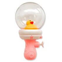 바이주주 미니 물총 워터건 물놀이 피규어 여름 LED, 오리 물총
