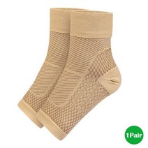 축구발목보호대 남녀공용 발바닥 근막염 압박 슬리브 신축성 흡수, 1 Pair_S-M