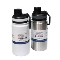 일본 하코야 스텐레스 텀블러 보온보냉병 400ml 화이트/실버, 실버(스텐컬러)