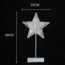 라탄 조명 조명갓 하트 별 나무 우드 모양 창의적 LED 무드등 수면등 취침등 잔디 배터리 구동 파티 홈 침실 장식, 2