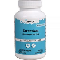 Vitacost Strontium -- 680 mg per serving - 120 Vegetarian Capsules