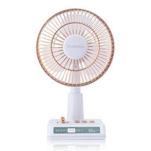 블루 아이드 레트로 꼬마 선풍기 화이트