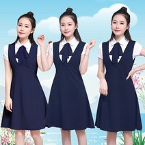 여름반팔원피스 선생님 의상을 입었다 셔츠 미용사 정원 교사 작업복 유사원 유니폼 오피스룩 4998306489