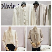 올리비아로렌 탈부착 타이 블라우스 VOBNLWF8161