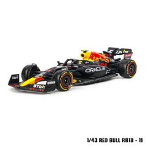 BURAGO_ Bburago 143 2023 F1 스쿠데리아 페라리 F1-75 16 Leclerc 55 Sainz 합금 럭셔리 차량 다이캐스트 자동차 모델 장난감 컬렉션 선물, [18] RB18-11