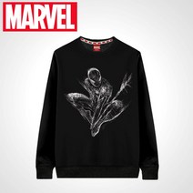 마블정품 특양면 레귤러핏 따뜻한 기모맨투맨 스파이더맨 캐릭터(M-3XL)