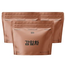 뻥차 국내산 볶은 감잎 차 생분해성 삼각티백 긴끈 카페인없는 물대신차, 60개입, 1.2g