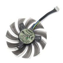 쿨링팬 컴퓨터팬 75mm t128010su 냉각 그래픽 팬 기가바이트 geforce gtx 570 670 680 1070 r9 780 ti 교체용 그래픽 카드 gpu 팬, - 1 개