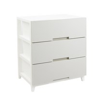 메이드미 와이드 서랍장 3단, 페일 그레이