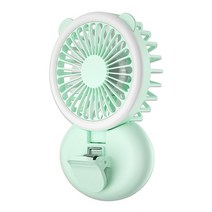 에어블로우 실링팬 에어컨선풍기 천정 천장선풍기 여름 휴대용 미니 팬 3 속도 조절 팬 usb 충전식 책상 핸드 헬드 사진 채우기 빛 팬 외부 여행, 초록, 협력사