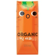 오가닉 크니쁘니 사과 & 당근 주스 125ml, 사과&당근, 12개