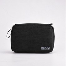 여행용 방수 세면 걸리 파우치 도구 가방, 블랙