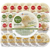 CJ 햇반 현미쌀밥 쌀눈가득쌀밥 발아현미밥 흑미밥 매일잡곡밥 210g X 24개, 현미쌀밥 12개(210g)_백미 12개(200g)