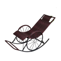 라탄 흔들의자 스윙체어 1인용 1인 엔틱 스윙 의자 흔들 등나무 야외용 베란다 독서, 휠디자인 블랙브라운