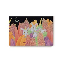 Midnight LE03 임솔지 작가 귀여운 토끼 현대 미술 인테리어 그림 캔버스 액자, 60.6 × 90.9cm 캔버스 액자