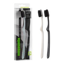 스위스 메가스마일 칫솔 2개 초경량 명품 미백 칫솔, 소프트칫솔, 화이트, 1개입