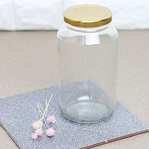 원형 유리병 잼병 과일청 쨈병 수제청병 유자병 꿀병 1000ml