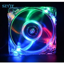 쿨러 쿨링 팬 써멀 구리스 패드 PC 컴퓨터 팬 케이스 냉각 팬 유닛 팬 8025 8cm 80mm LED 조명 섀시 팬 80 80 25