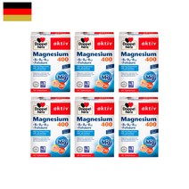 독일 Doppelherz 도펠헤르츠 마그네슘 400mg + 복합 비타민B + 엽산 30정, 6팩