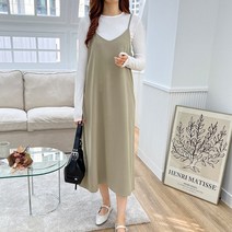 제이 끈원피스)민소매원피스 끈나시롱원피스 무지 폴리면원단 롱원피스 끈롱원피스 민소매롱원피스 가을신상 먹색 밤색 긴기장