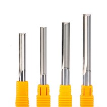 목재 밀링 커터 솔리드 카바이드 폼 MDF 합판 CNC 엔드밀 6mm 2개의 더블 플루트 슬롯 목공 비트 10개, 09 6x62