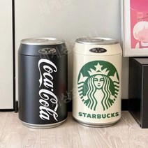 스벅 코카콜라캔 쓰레기통 스프라이트 스마트자동센서, 9L 스벅 - 아이보리화이트 - 배터리모델