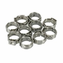 조인트 클램프 25pcs 호스 클램프 단일 귀 무단 5.8-23.5mm 304 스테인레스 스틸 종류의 씰링 신치 링, 05 7.8-9.5mm