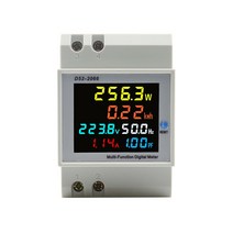 전기 전압계 테스터 디지털 LCD AC DIN 레일 모니터 다기능 110V 220V 380V 미터 전압 앰프 주파수 역률 에너지 전류계, [01] Internal transformer, [01] AC 40-300V