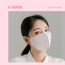 (국산) 여름용 프리미엄 스타일핏 컬러 마스크 대형, 5개입, 20개, 베이비 핑크