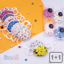 별과모래 [별과모래] 봄가을용 마스크 1+1 /키즈용/고급선물포장, 헝그리캣(키즈용)/스윗스타(키즈용)