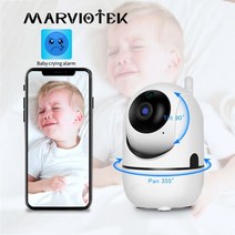 셀_CCTV 카메라 스마트 홈캠 1080P 무선 IP 카메라 와이파이 지능형 자동 추적 미니 카메라 HD 보안 네트워크 3MP CCTV 카메라 베이비 모니터 와이파이, 720P white camera_CHINA | 영국 플
