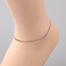위듀주얼리 써지컬스틸 뱀줄 발찌 1+1