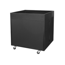 [국내산] 신형매대 SM-204-A / 검정 / 백색 / 접이식 / 미닫이문기본장착, 4자[W1200*D600*H820], 선택안함