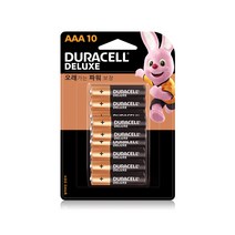듀라셀 디럭스 알카라인 건전지 AAA 10개입, 1개